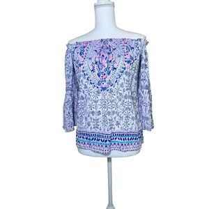 Lilly Pulitzer Nevie Off-the-Shoulder Top - Size XS
